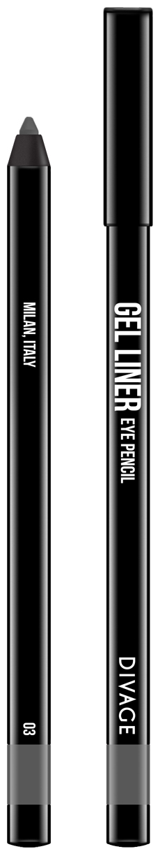 DIVAGE Карандаш для глаз гелевый Gel Liner Eye Pencil, оттенок 03