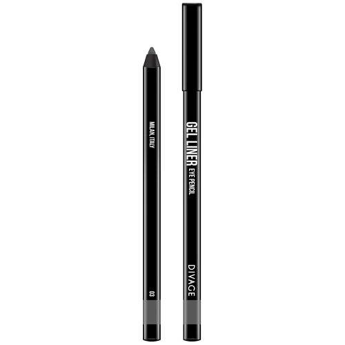 DIVAGE Карандаш для глаз гелевый Gel Liner Eye Pencil, оттенок 03 карандаш для глаз divage gel liner 7 гр