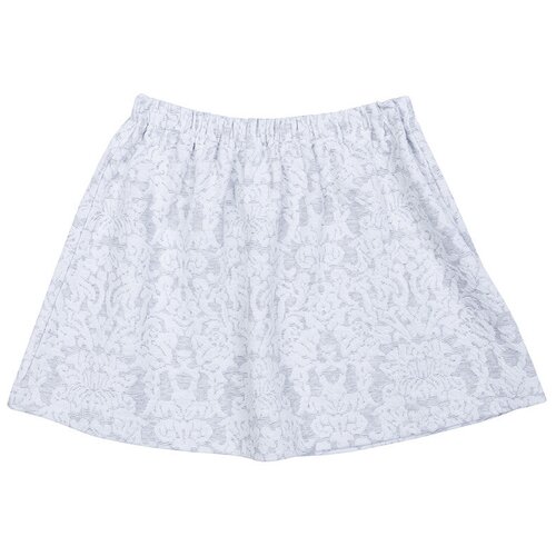 фото Юбка playtoday размер 104, белый/светло-серый