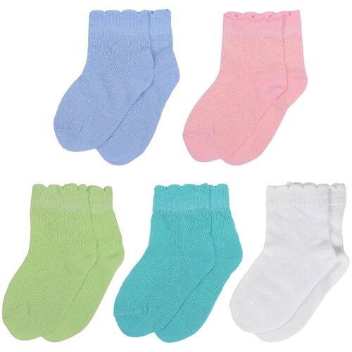 фото Комплект из 5 пар детских носков lorenzline из 100% хлопка микс 2, размер 18-20