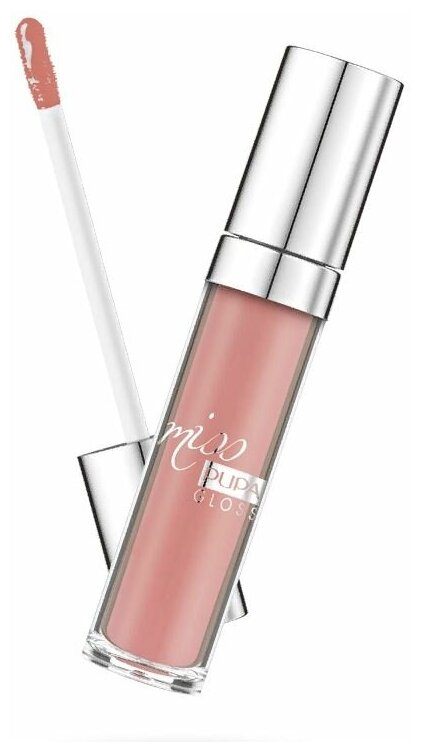 Pupa Блеск для губ Miss Pupa Gloss, 201 tender apricot