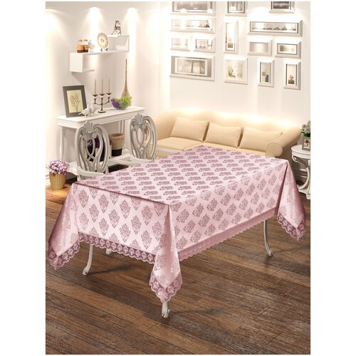 фото Скатерть do&co c гипюром 160x220 damaks пудра do & co