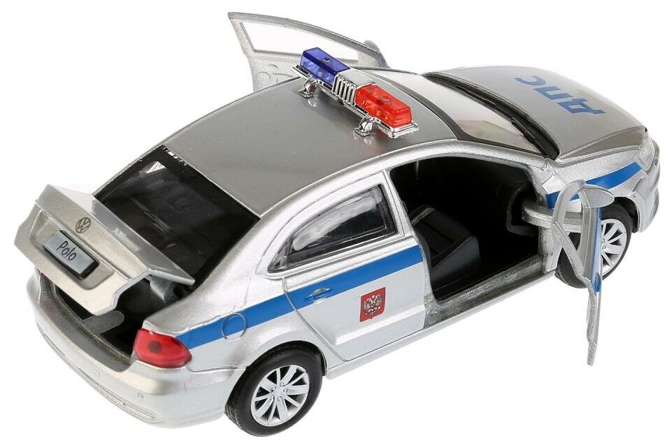 Полицейская машинка Технопарк VW Polo 12 см - фото №2