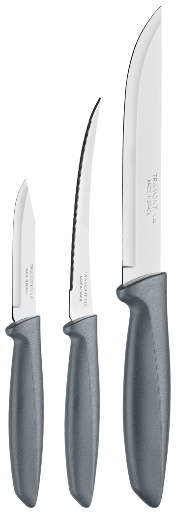 Набор ножей Tramontina 23498/613-TR 3 шт серый
