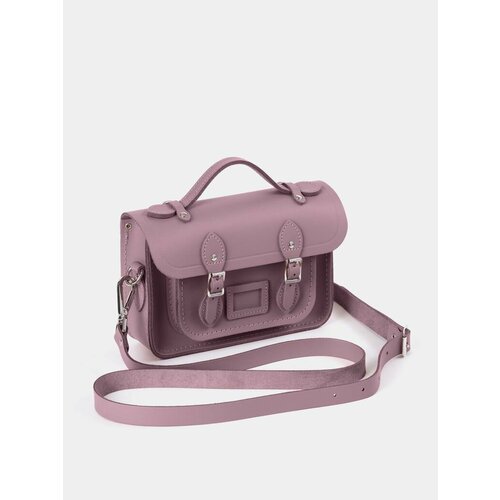 фото Сумка мессенджер the mini satchel csatchthe-mini-satchel-dark-blush, фактура гладкая, фиолетовый нет бренда