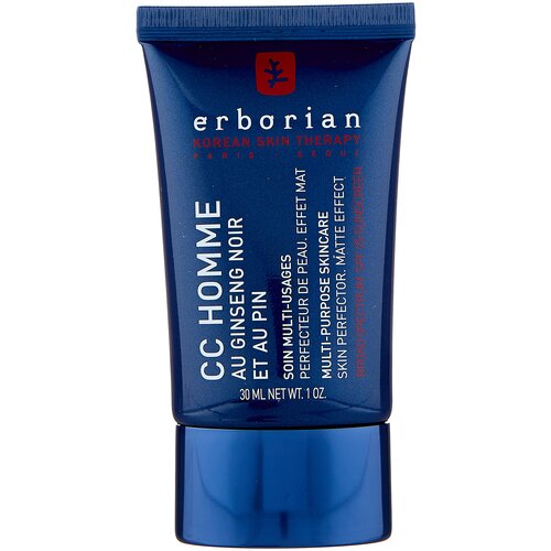 CC крем для мужчин Erborian Homme Multi-Purpose Skincare Skin Perfector Matte Effect SPF 25 30 мл