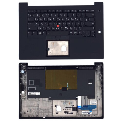 Клавиатура для ноутбука Lenovo 01YU788 черная с черным топкейсом 13880₽