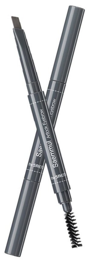 Карандаш для бровей The Saem Saemmul Artlook Eyebrow 02. Deep Brown (темно-коричневый), 0,2 гр