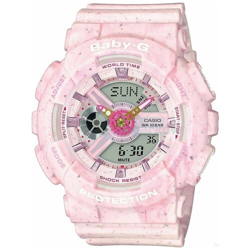 фото Наручные часы casio ba-110pi-4a, розовый casio baby-g