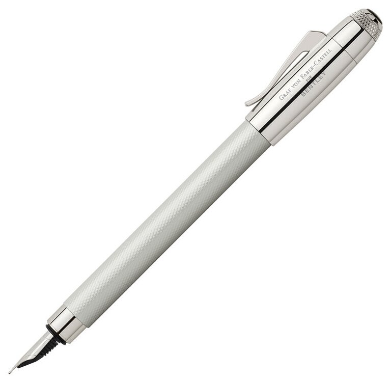 Перьевая ручка Graf von Faber-Castell Перьевая ручка Graf von Faber-Castell for Bentley, White Satin, перо M