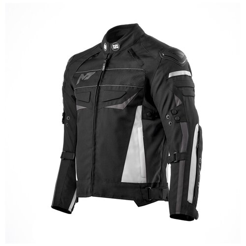 Куртка текстильная MOTEQ CLYDE, мужской(ие), черный/белый, XL