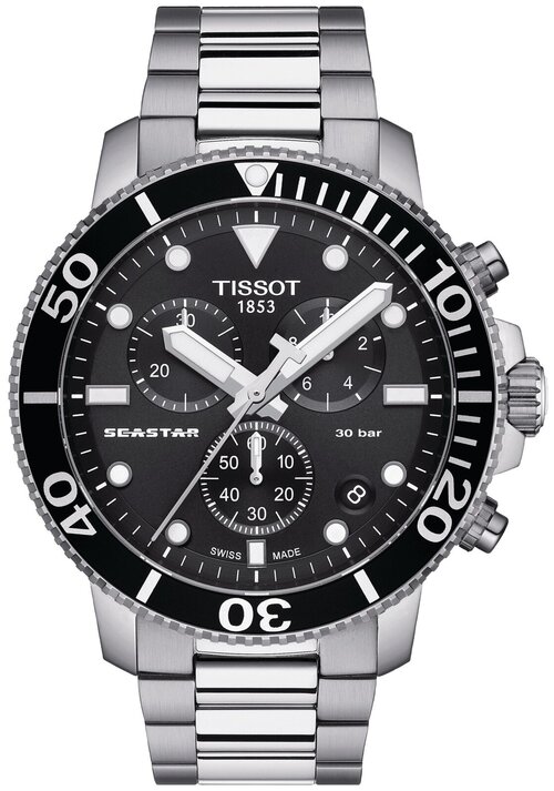 Наручные часы TISSOT T-Sport, черный, серебряный