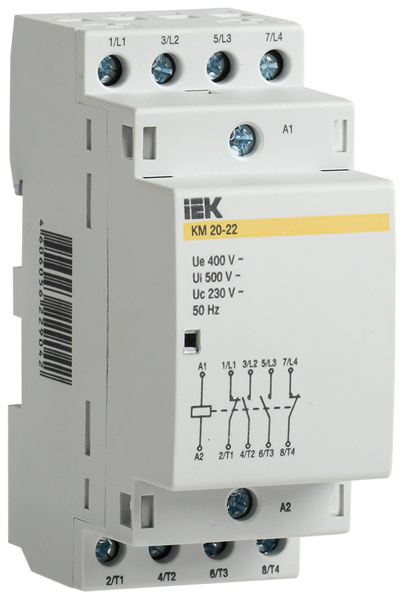 Контактор КМ25-22 модульный AC/DC (2р+2з) 25А ИЭК