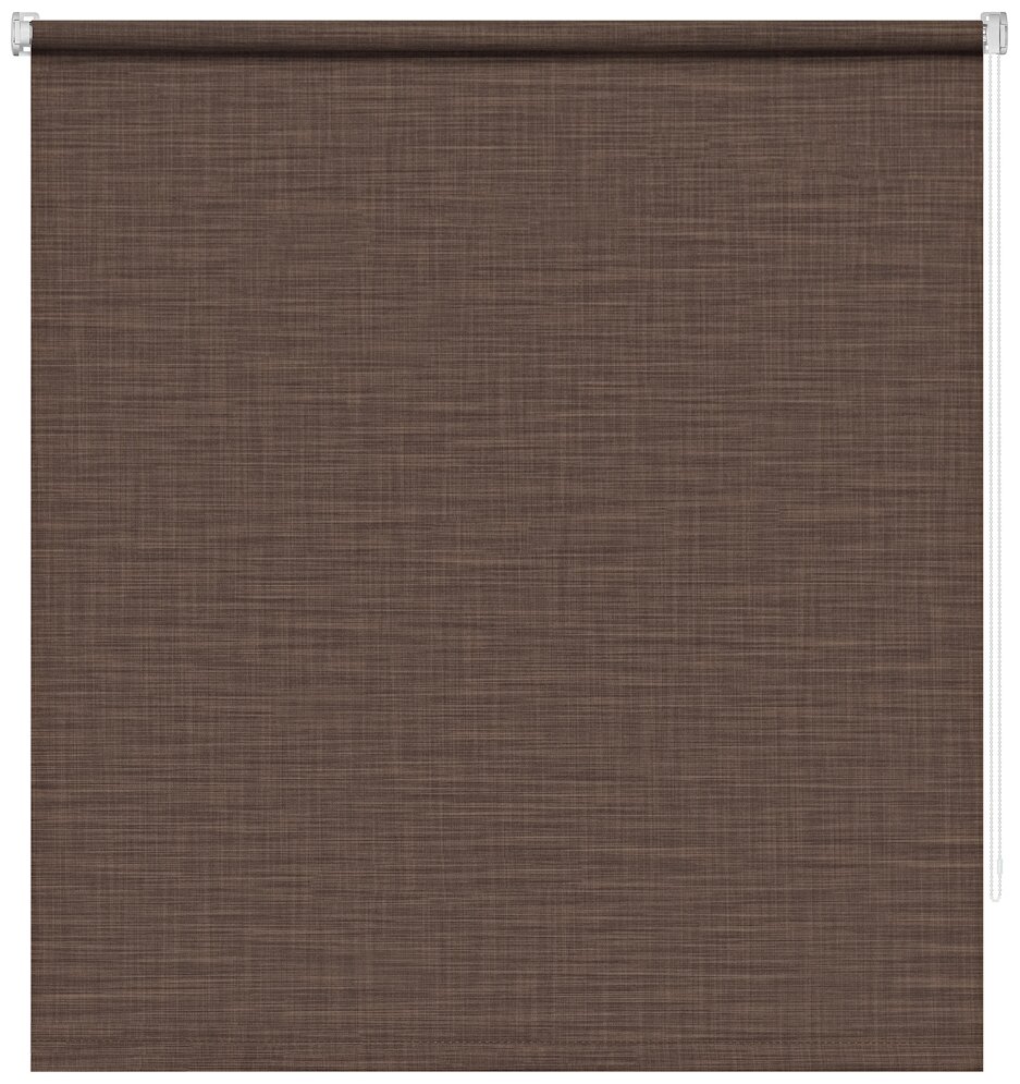 Рулонная штора DECOFEST "Шантунг" коричневый 160х175 - фотография № 10