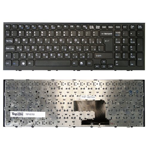Клавиатура для ноутбука Sony Vaio VPC-EE VPCEE Series Г-образный Enter Черная с черной рамкой AENE7700010 148915581 371000₽