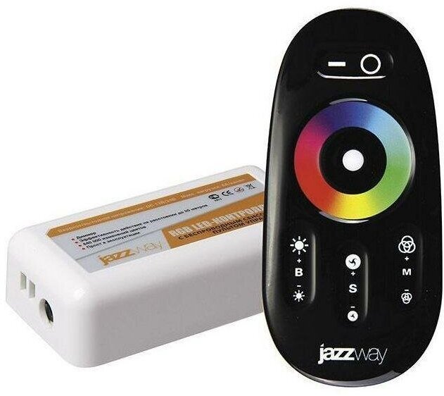 1019295 Контроллер RGB PRC-4000RF BL (черный) 12/24V 216/432Вт Jazzway - фото №4
