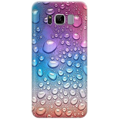 ультратонкий силиконовый чехол накладка для samsung galaxy s8 с принтом множество капель Ультратонкий силиконовый чехол-накладка для Samsung Galaxy S8 с принтом Множество капель