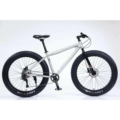 Велосипед фэтбайк Fatbike Timetry TT1099s 26 алюминиевая рама 19 Гидравлический тормоз Взрослый Подростковый Спортивный Унисекс серебристый 2442300₽