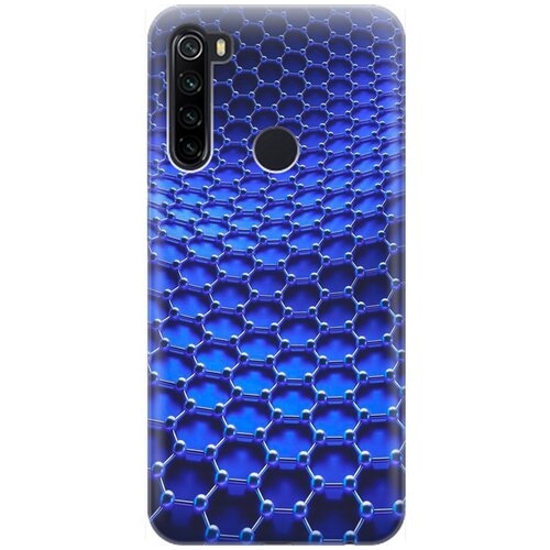 фото Ультратонкий силиконовый чехол-накладка для xiaomi redmi note 8t с принтом "молекулярная цепь" gosso