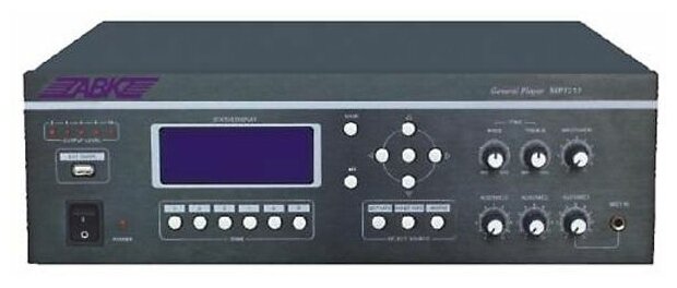 ABK PA-7212 Мультифункциональный MP3/FM/AM проигрыватель с разделением сигнала по зонам (6 зон)