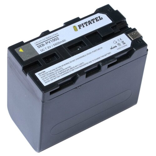 Аккумулятор Pitatel SEB-PV1002 для Sony NP-F950 NP-F970 orange color np f960 np f970 f960 f970 battery with usb charge output for sony plm 100 ccd trv35 mvc fd91 mc1500c l50