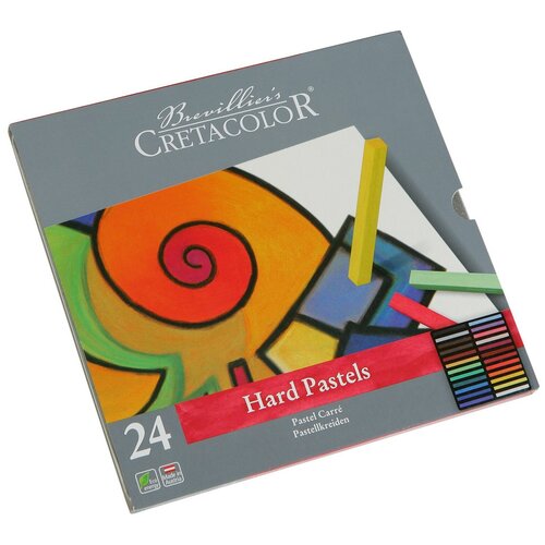 фото Набор необожженной сухой пастели cretacolor "pastel carre", 24 цвета
