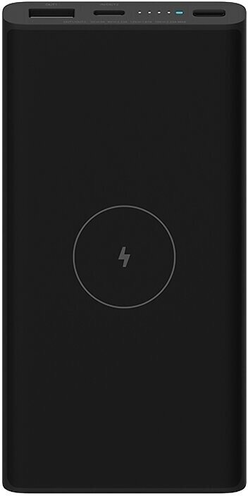Внешний аккумулятор Xiaomi 10W Wireless 10000mAh 3A 1xUSB беспроводная зарядка черный (BHR5460GL)