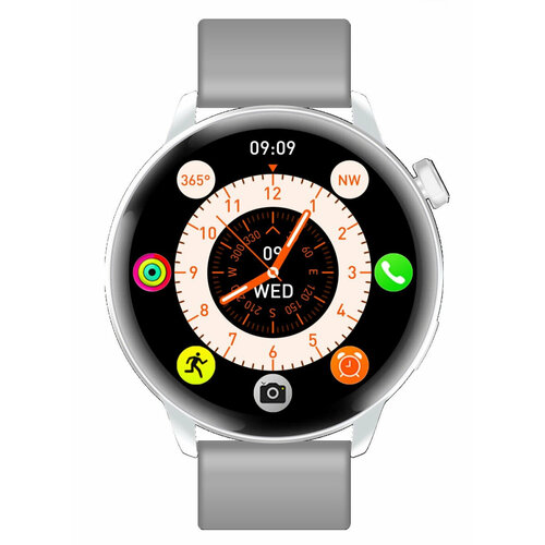 Умные часы HD Fit Pro S6 MAX 2 ремешка Смарт часы Amoled iOS Android серебристые 329000₽