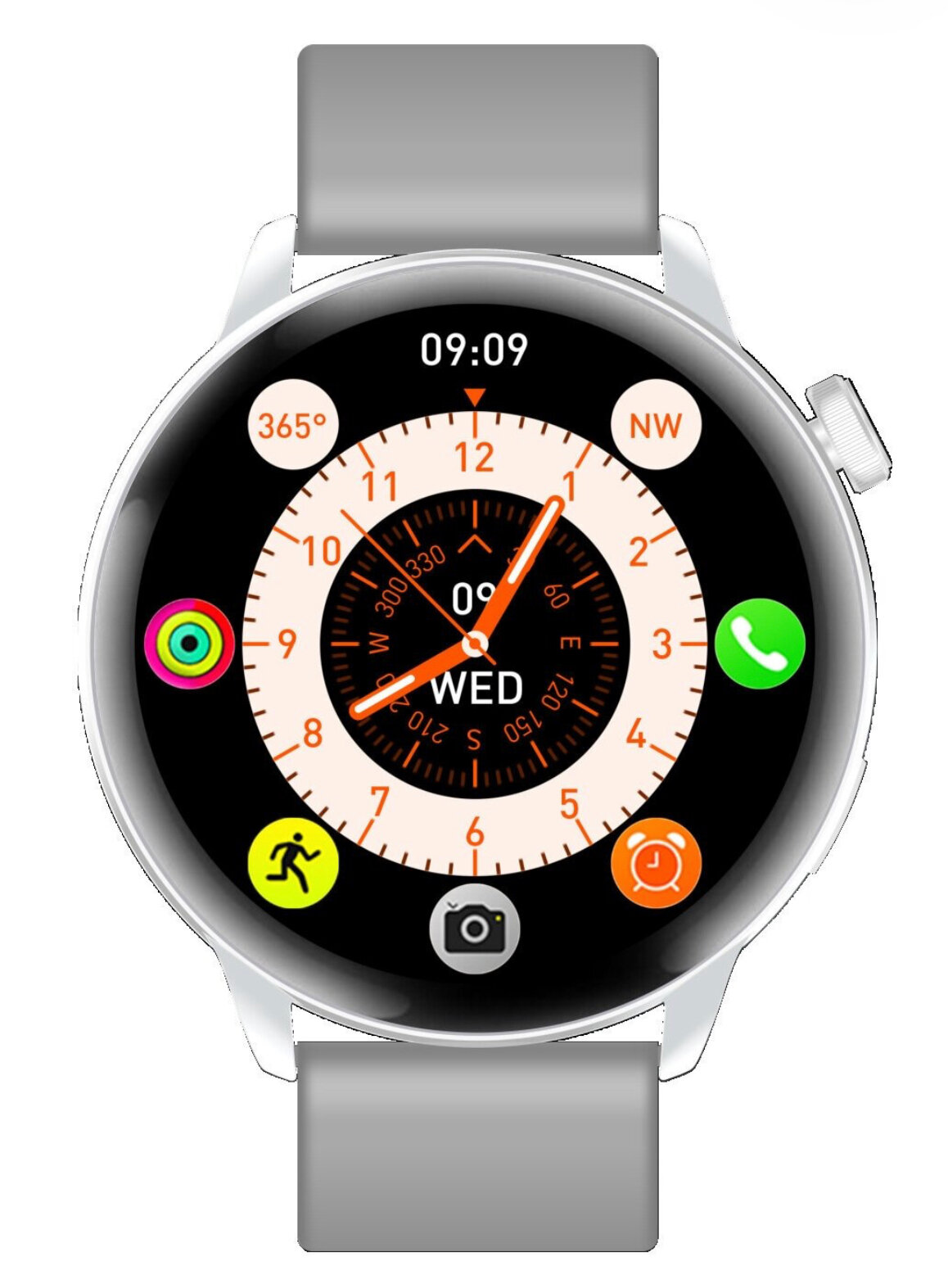 Умные часы HD Fit Pro S6 MAX 2 ремешка Смарт часы Amoled iOS Android серебристые
