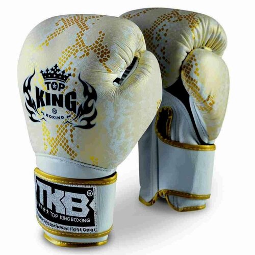 фото Боксерские перчатки tkb snake white gold top king