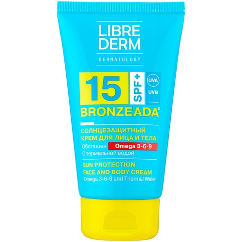 Librederm Librederm Bronzeada солнцезащитный крем для лица и тела Omega 3-6-9 SPF 15, 150 мл librederm bronzeada солнцезащитный крем для детей omega 3 6 9 spf 50 spf 50 150 мл