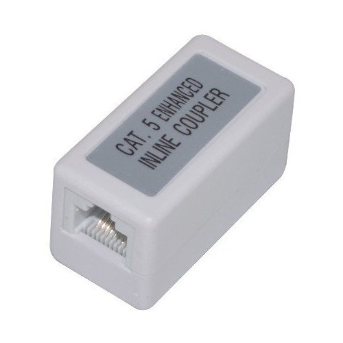 Проходной адаптер NEOMAX [NM-ILC-45U5E-T568AB-101-WH] Cat.5E, UTP, RJ45-RJ45, T568AB, цвет белый