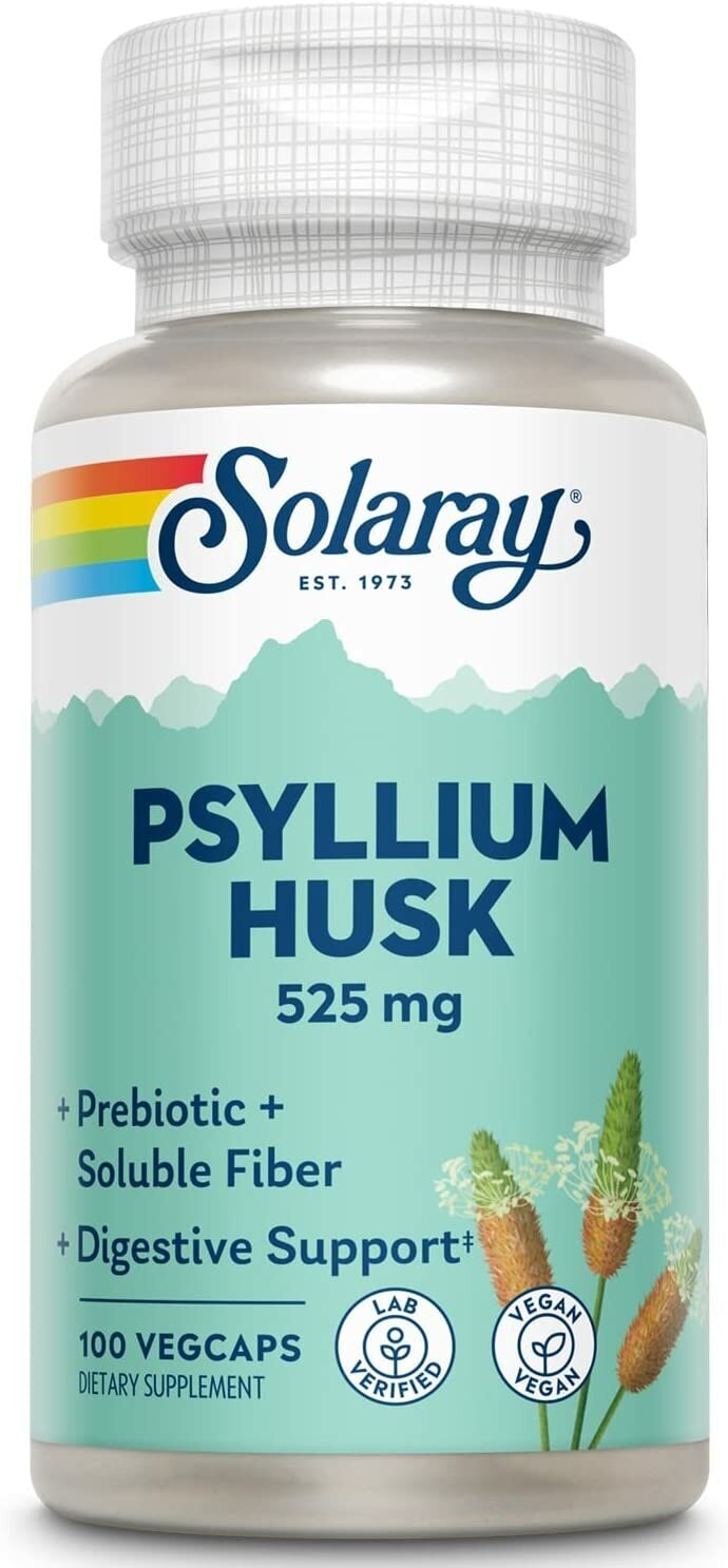 Psyllium Husk (Шелуха подорожника) 525 мг 100 вег капсул