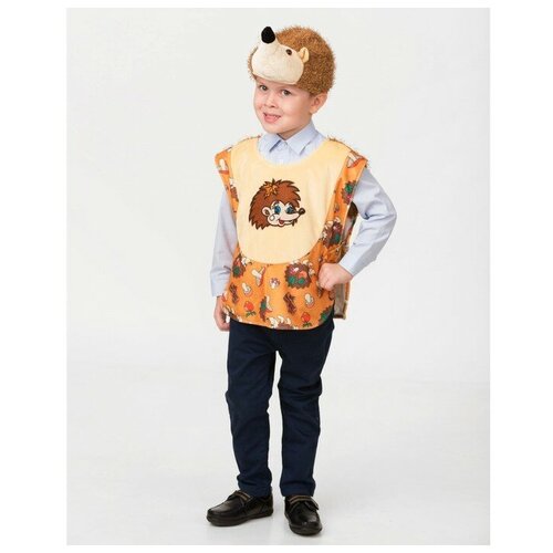 фото Карнавальный костюм "ежик", плюш, накидка, головной убор, 3-7 лет 2206 mikimarket