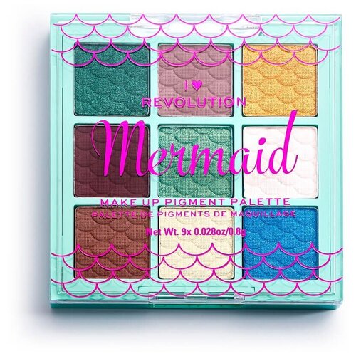 I Heart - Тени для век Fantasy mermaid make up pigment palette