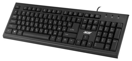 Acer Клавиатура проводная Acer OKW120 USB черный