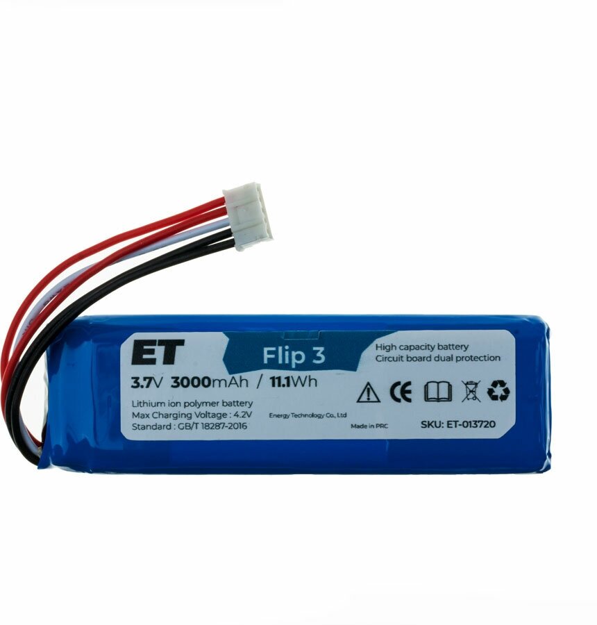 Аккумулятор для JBL Flip 3 3000mAh 3.7V (CS-JMF300SL)