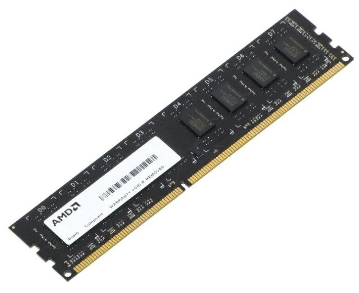 Модуль памяти AMD Radeon 4GB AMD Radeon™ DDR3L 1600 DIMM R5 Entertainment Series Black