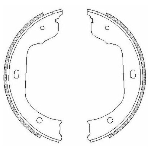 Колодки Торм.Бараб.Ручн.Торм.[185x30] Remsa арт. 474000