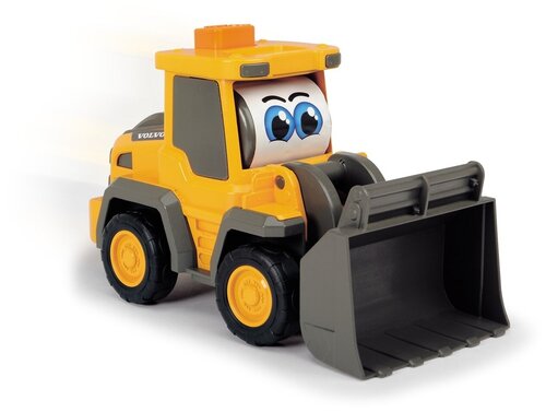 Погрузчик Dickie Toys Happy Volvo (3812006-2), 16 см, желтый