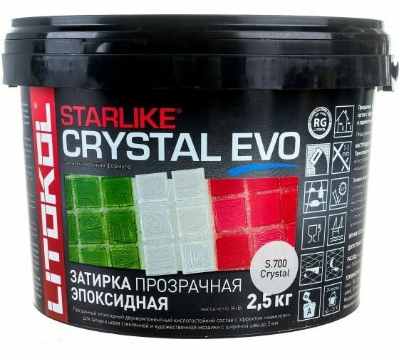 Затирка эпоксидная LITOKOL STARLIKE EVO S.700 CRYSTAL 25 кг