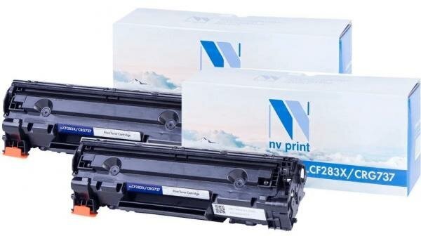 Набор картриджей NV-Print NV-CF283X/737-SET2 для LaserJet Pro M201dw M201n M225dn M225dw M225rdn LBP 151dw i-Sensys MF210 211 212 212w 216