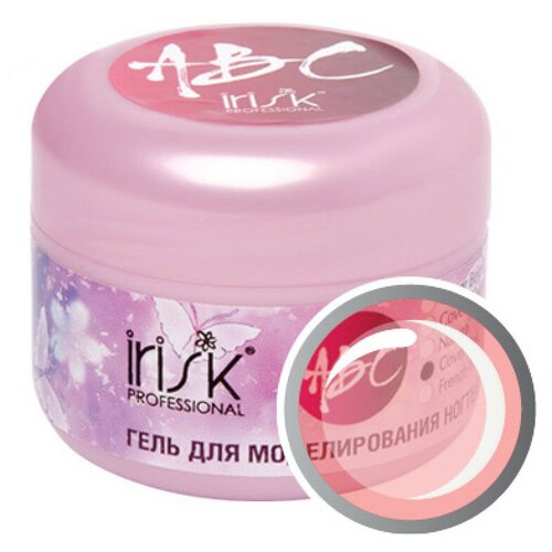 Irisk Professional гель ABC однофазный камуфлирующий для моделирования, 15 мл, cover pink базовый камуфлирующий гель zina cover base 10 15 мл