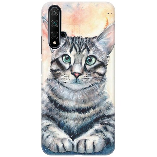 фото Re:pa накладка transparent для huawei nova 5 с принтом "ушастый котик"