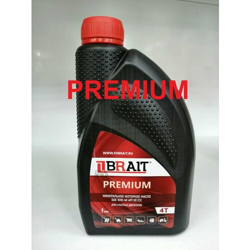 Моторное масло BRAIT Premium 4Т минеральное 1л