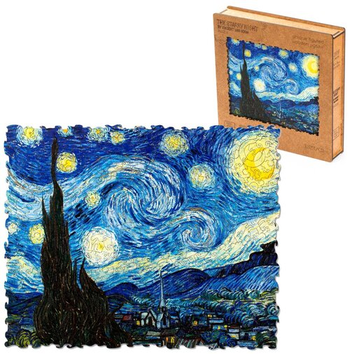 Пазл Zufa Звездная Ночь Винсента Ван Гога XL, 395 дет., 30х38х0.3 см, разноцветный