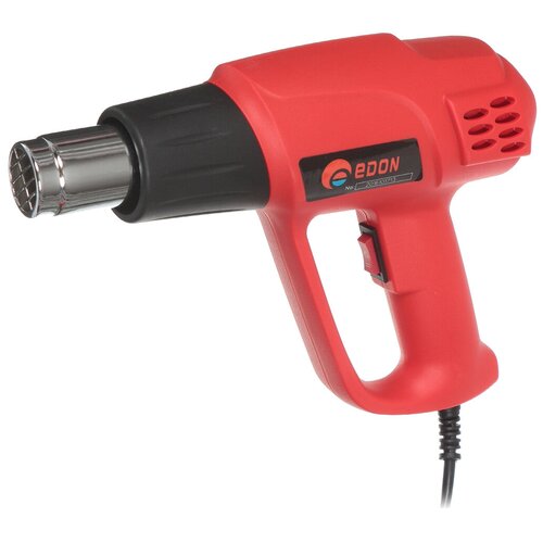 Строительный фен Edon HAG-520, 2000 Вт красный rapid r hot air gun фен строительный 2200 вт регулировка температуры 60 650 °c расход воздуха 250 500 л мин светодиодная индикация нагрева 5001