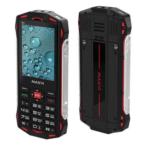 Телефон MAXVI R3, 2 SIM, красный