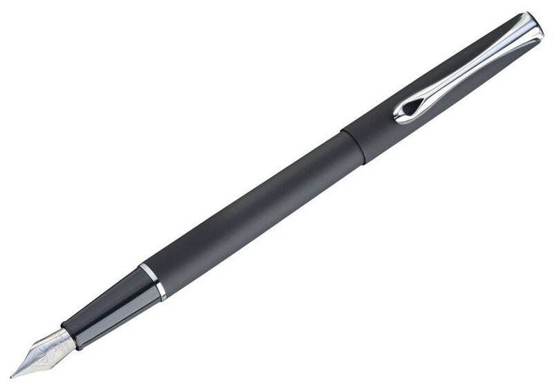 Ручка перьевая DIPLOMAT Traveller lapis black F синий D20000816 , 1 шт.