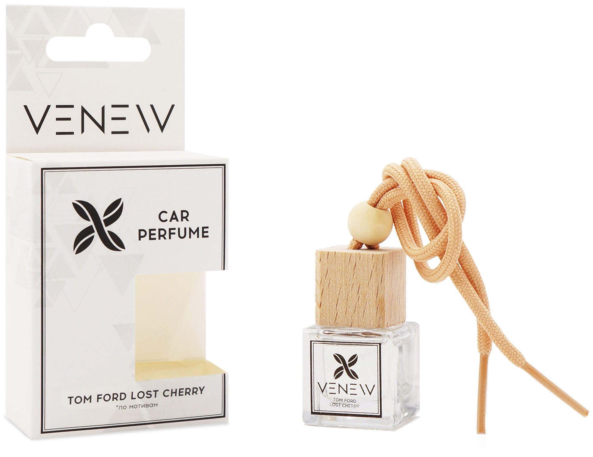 VENEW Ароматизатор для автомобиля / Автомобильный парфюм, аромат "Табак / вишня" (по мотивам Tom Ford Lost Cherry)